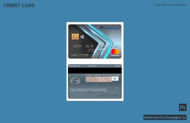 USA Ohio SUTTON Bank Mastercard Beispielvorschau